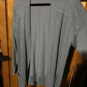 Terra & Sky Charcoal Knit Cardigan